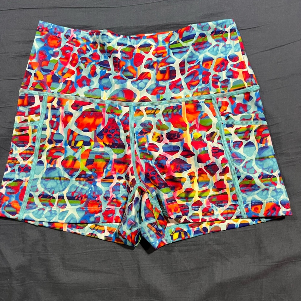 CVG exotic print 2.5” shorts.